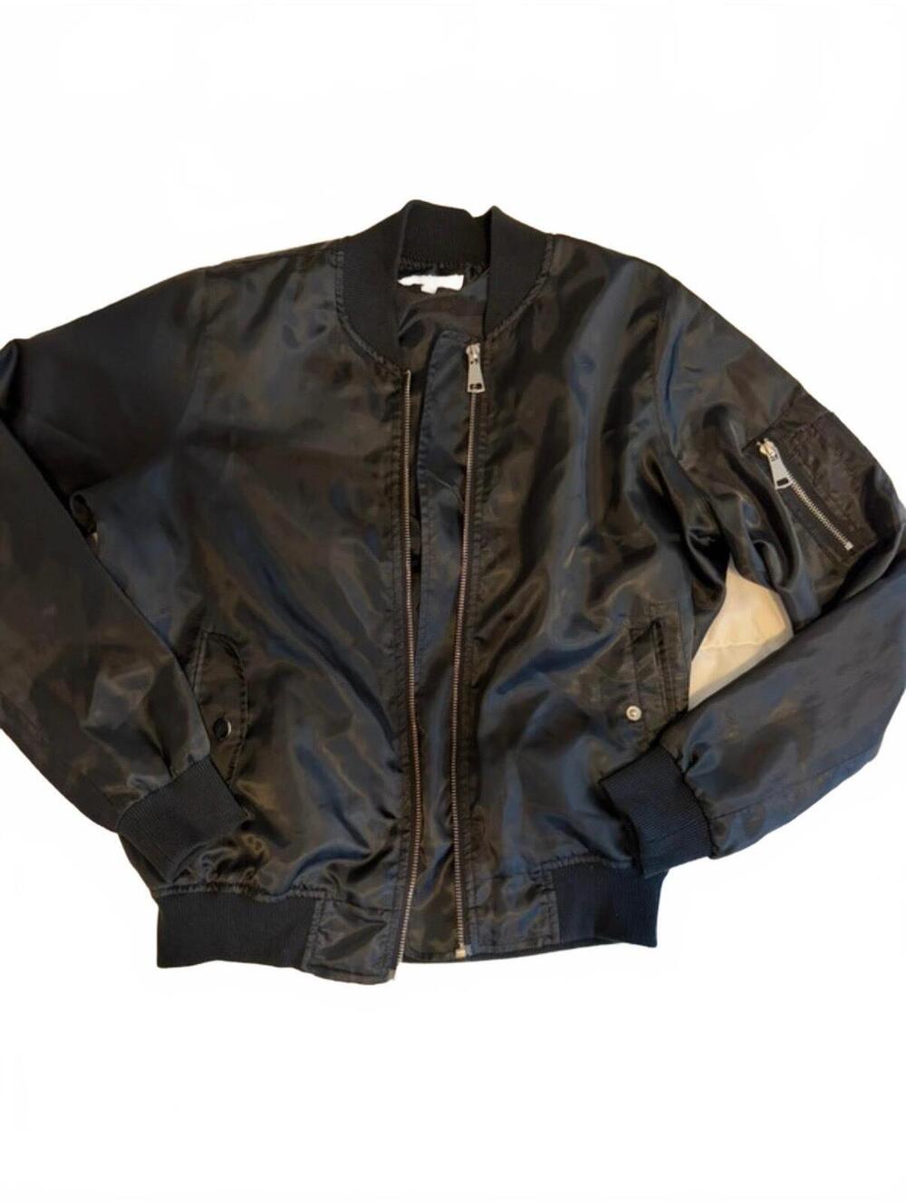 Ci Sono Women's Black Bomber Jacket Size Small